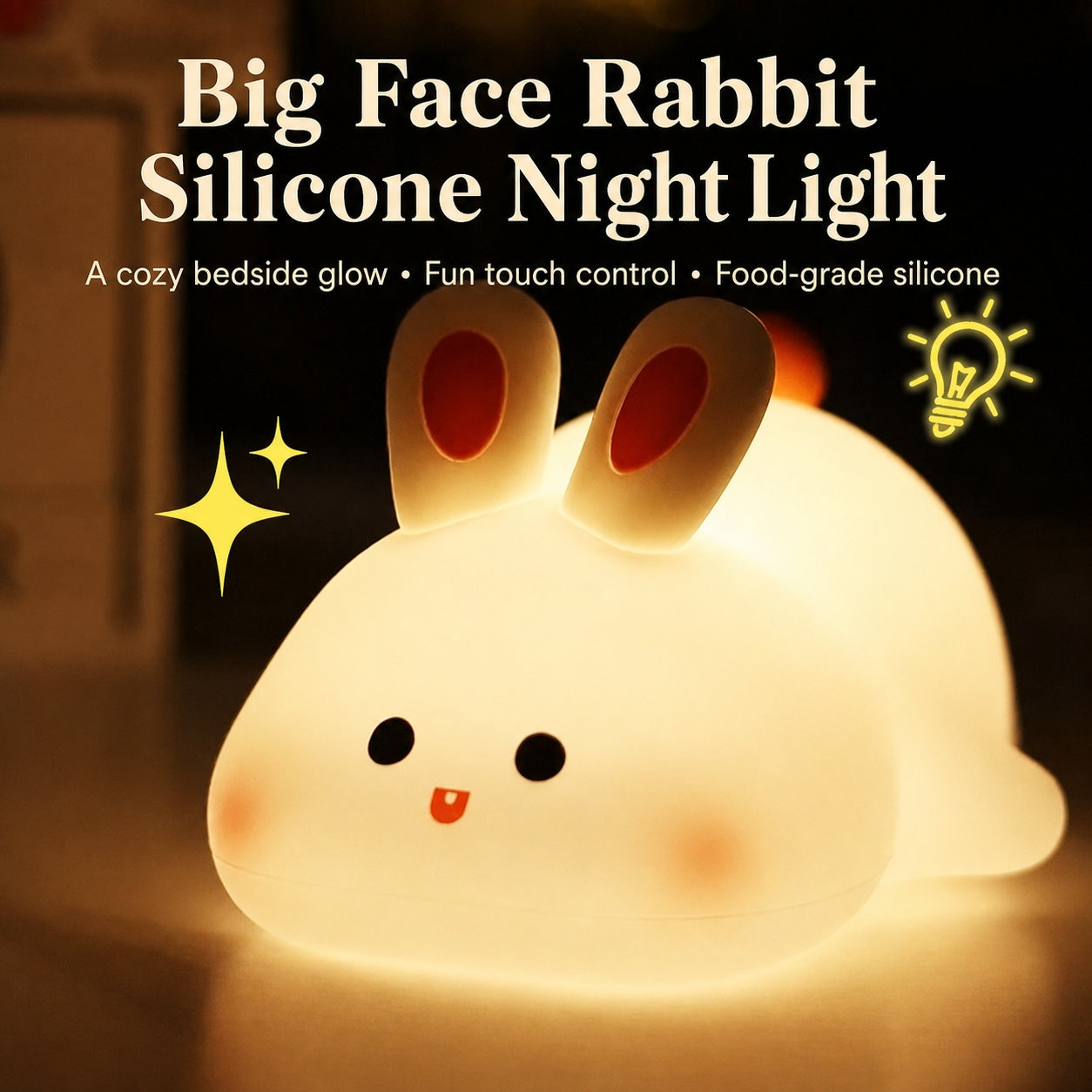 silicone baby night light, main product image