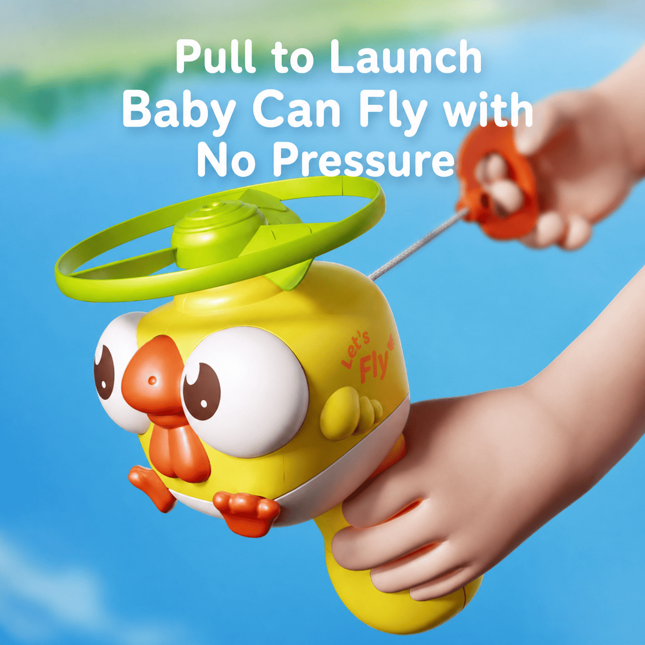 Kids Pull String Flying Disc Toy, Hand-Powered Spinning UFO Launcher for Outdoor Park Play and Party Favors