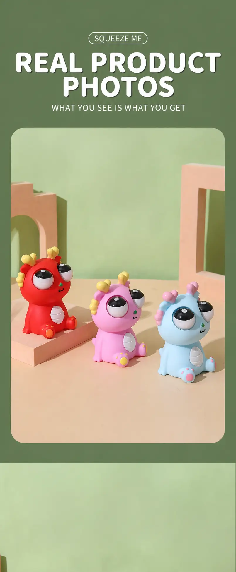 Eye Popping Dragon Squishy Toy – Stress Relief Fidget Sensory Toy for Kids & Adults