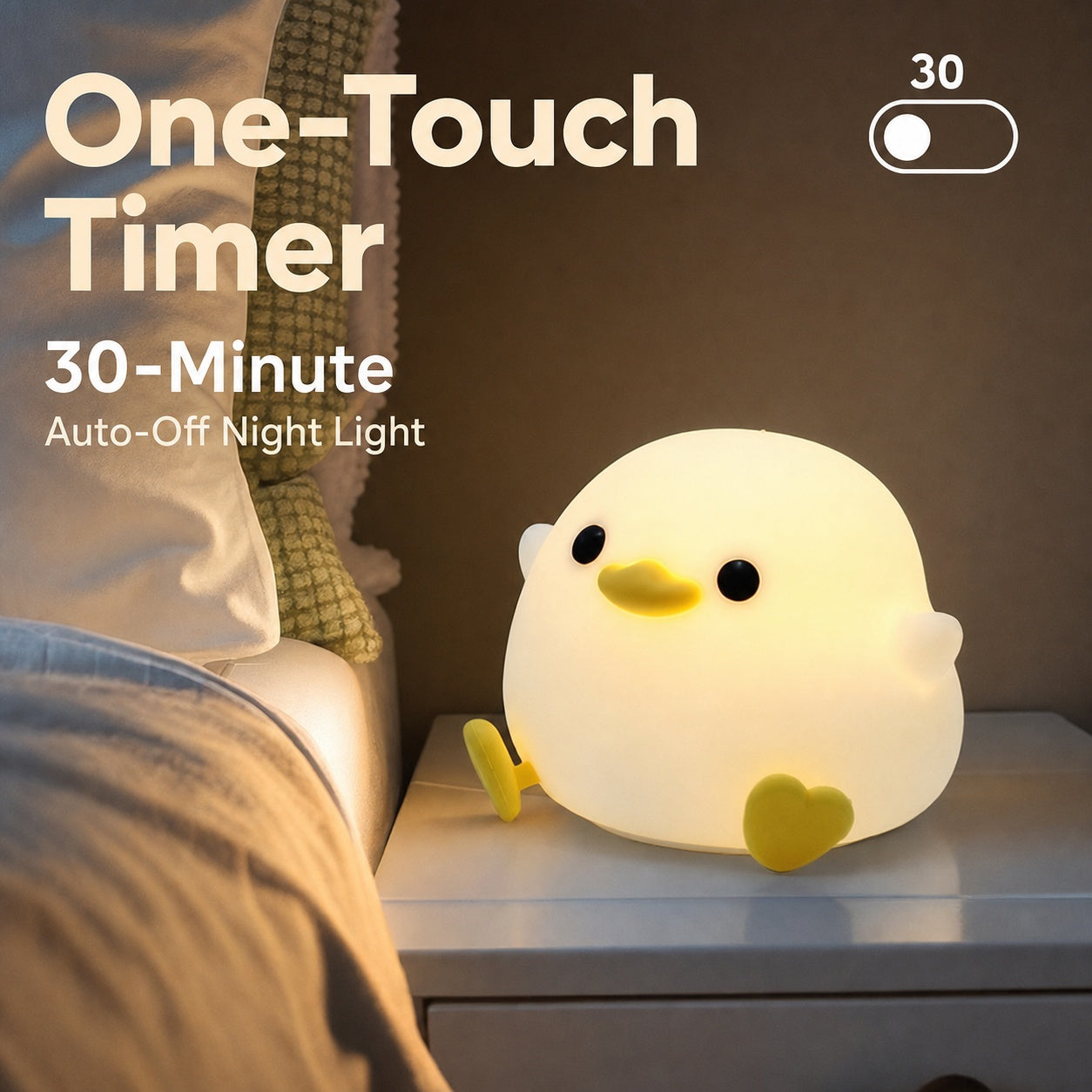 panda silicone touch night light, product detail image 13