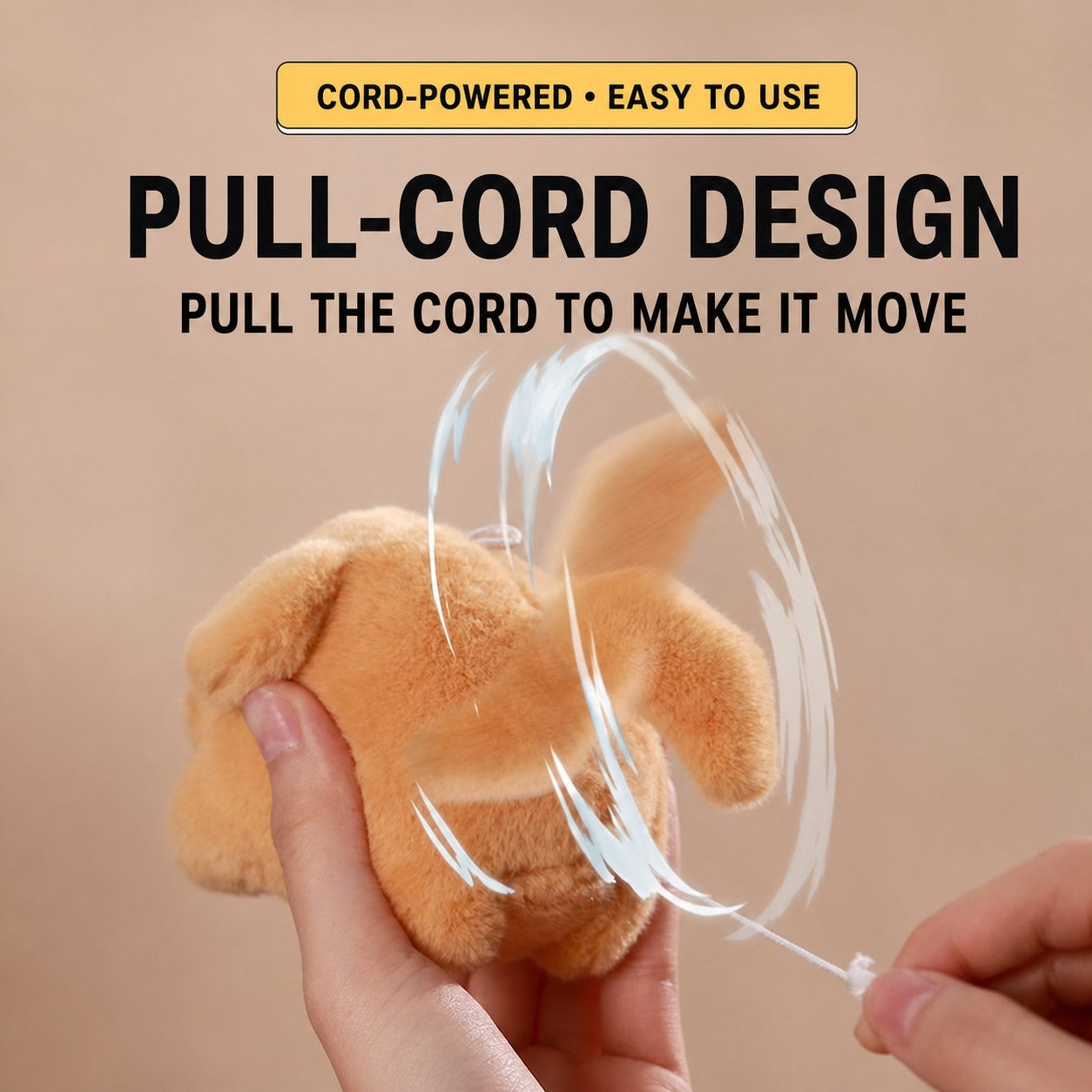 pull-string plush animal keychain toy, product detail image 4