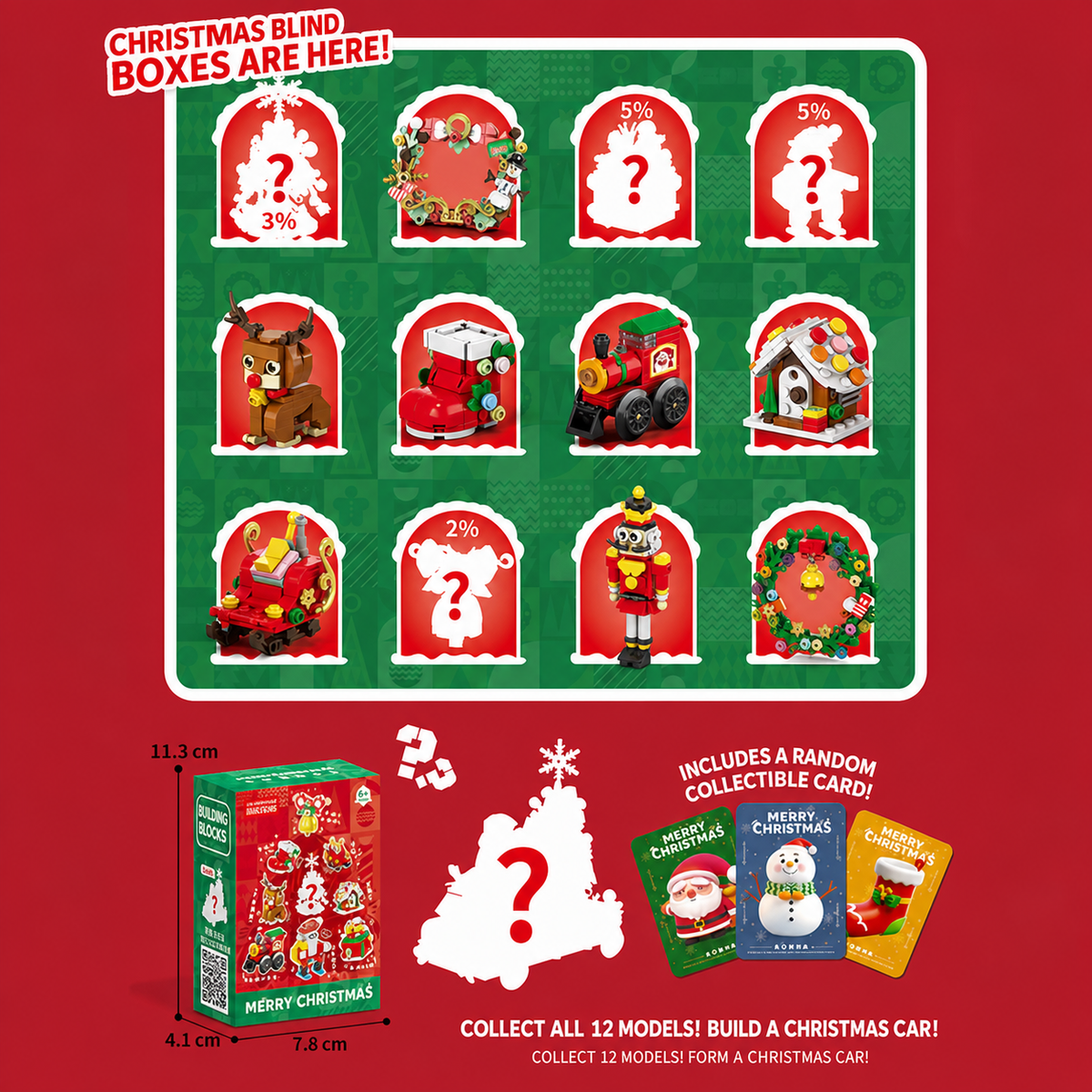 Christmas candy house building block set, product detail image 20
