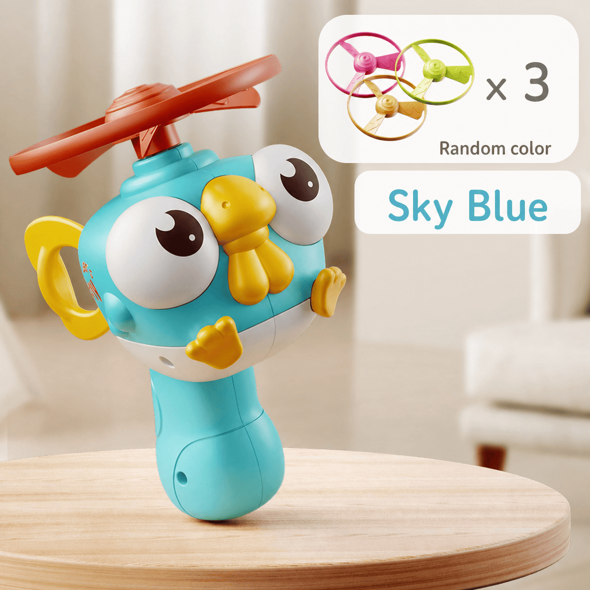 pull-string flying disc launcher toy, product detail image 8