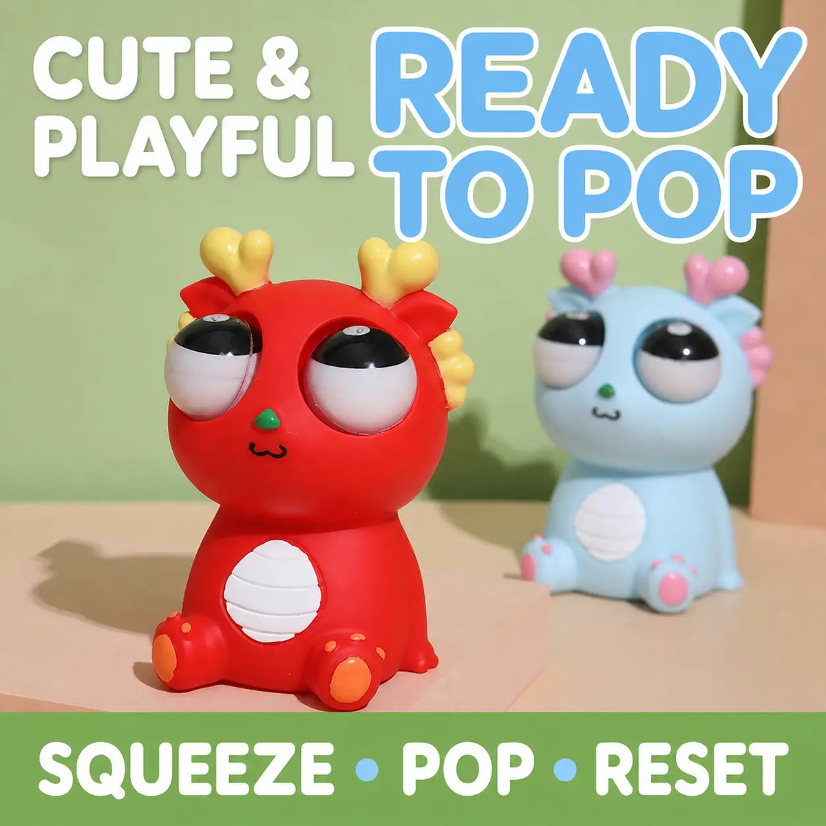 dragon squishy stress relief toy, product detail image 15