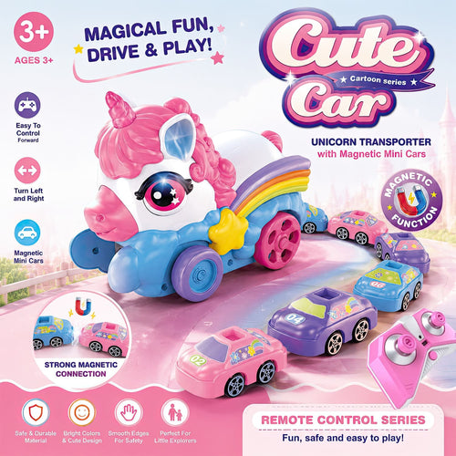 remote control unicorn magnetic battle toy, product detail image 2