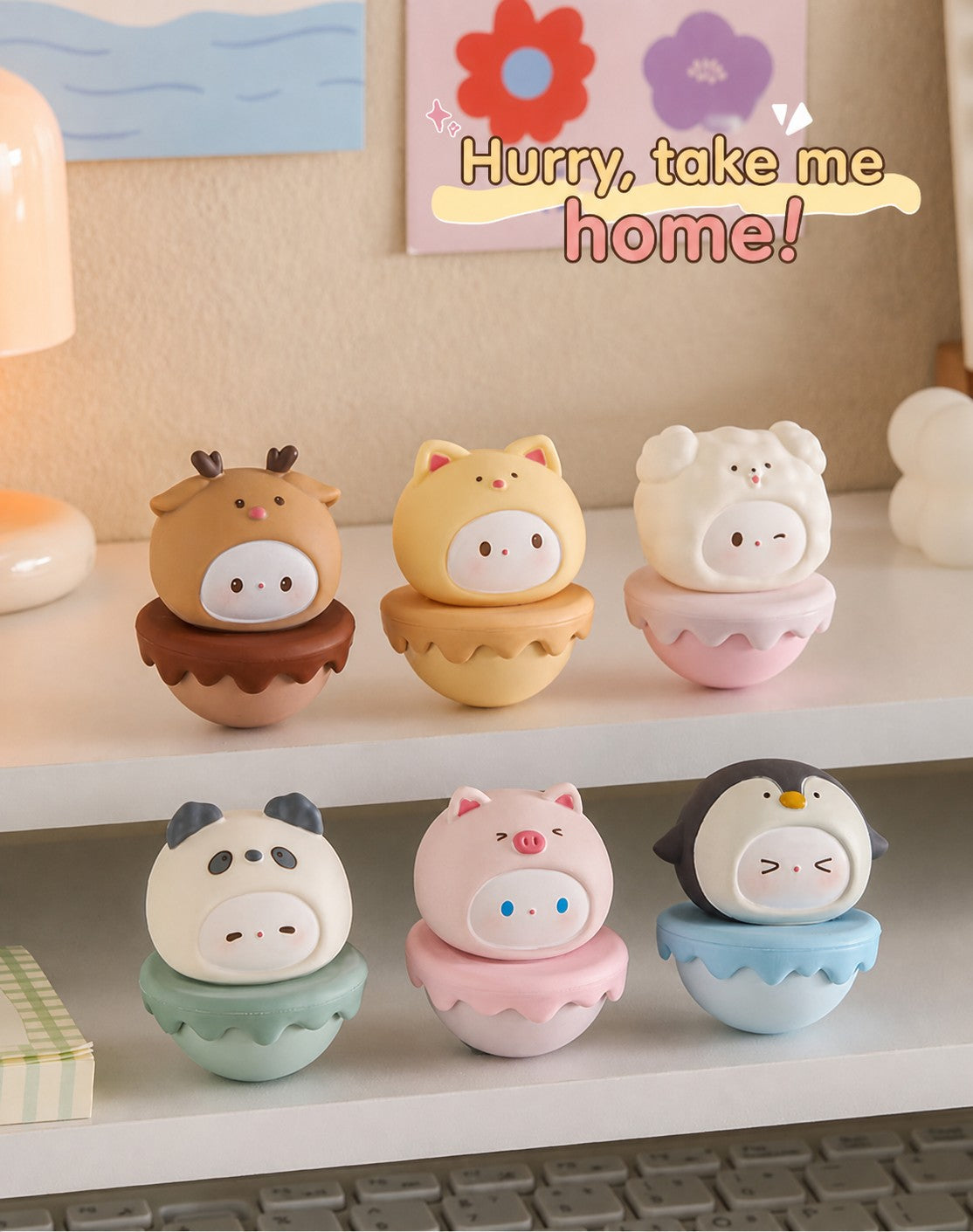 pastel wobble desk figurine, product detail image 16