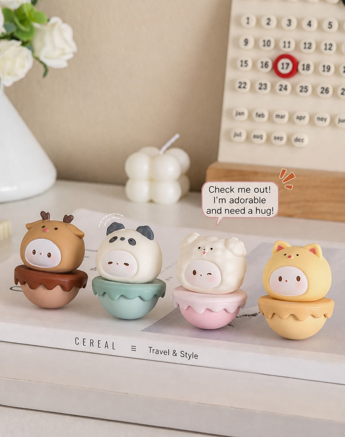 pastel wobble desk figurine, product detail image 12