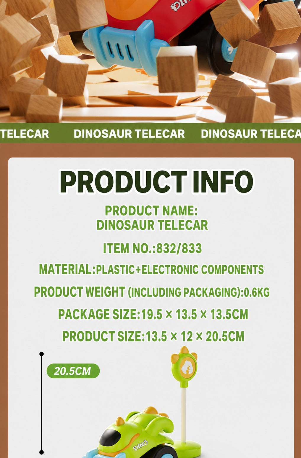 Coche Teledirigido de Dinosaurio – Juguete Eléctrico de Carreras Triceratops RC para Niños, Regalo Educativo STEM con Mando de 2.4GHz, Vehículo Acrobático Todoterreno para Niños y Niñas de 3 a 14 Años