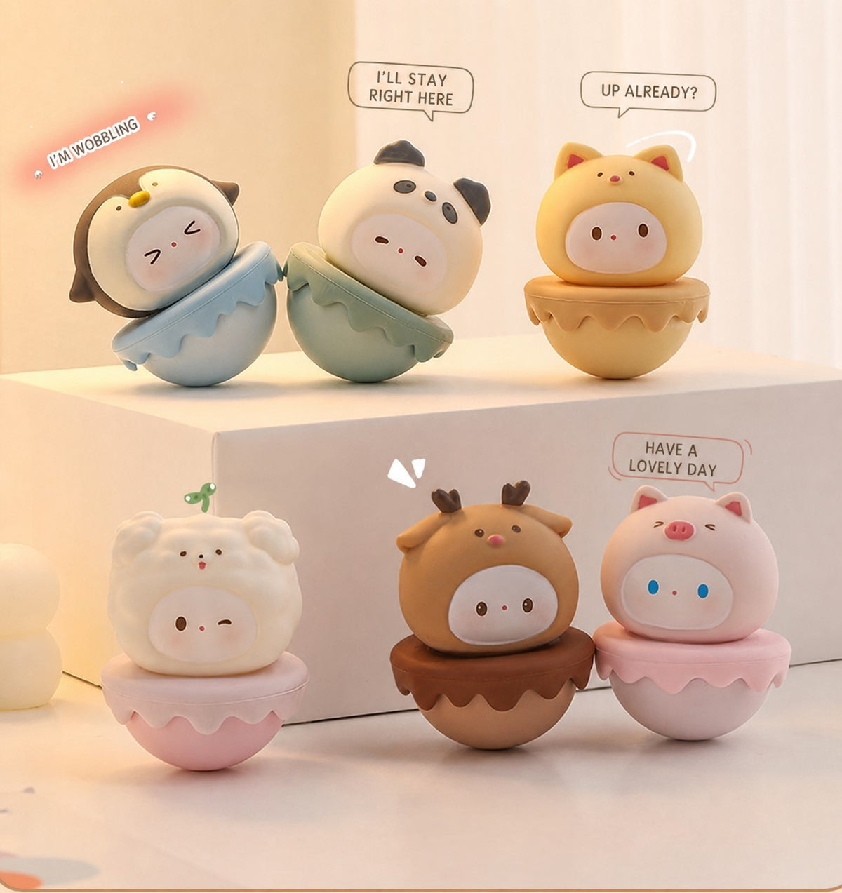 pastel wobble desk figurine, product detail image 6