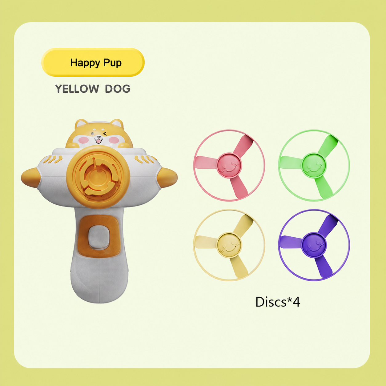 Kids Pull String Flying Disc Toy, Hand-Powered Spinning UFO Launcher for Outdoor Park Play and Party Favors