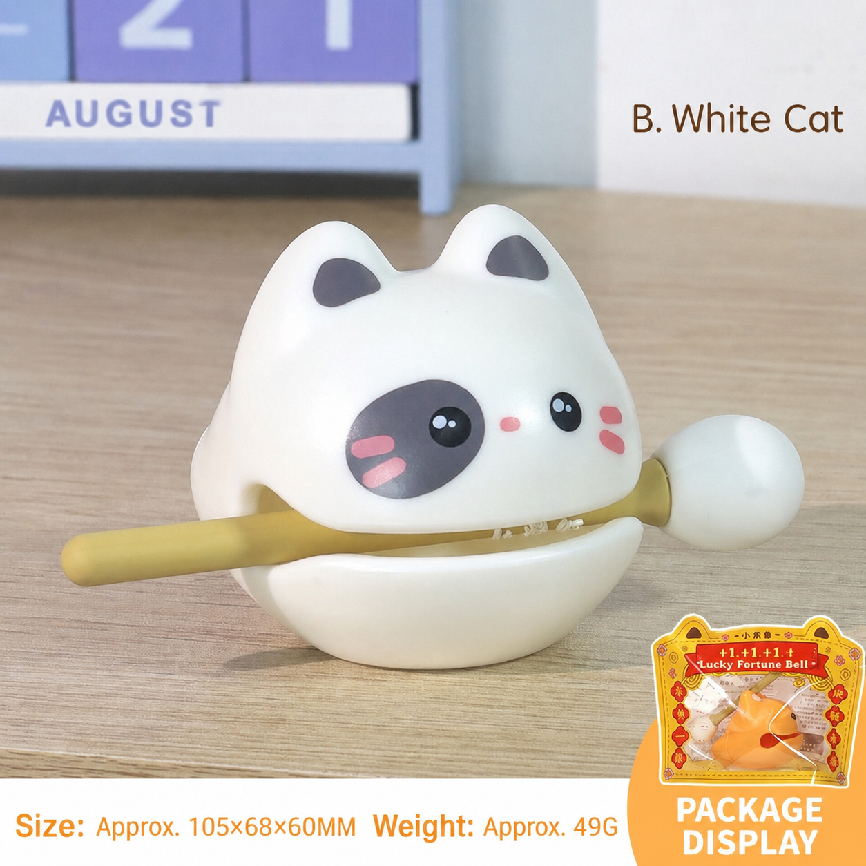 Wealth Plus 1 Small Wooden Fish Stress Relief Office Desk Ornament Emotional Healing Zen Toy for Workstation