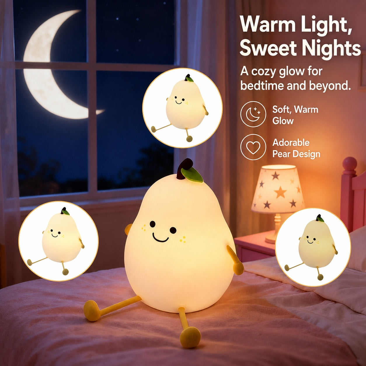 panda silicone touch night light, product detail image 14