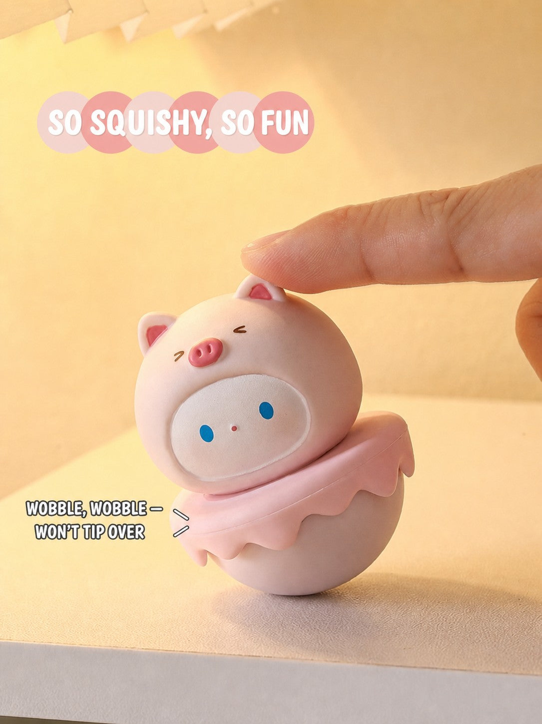 pastel wobble desk figurine, product detail image 2