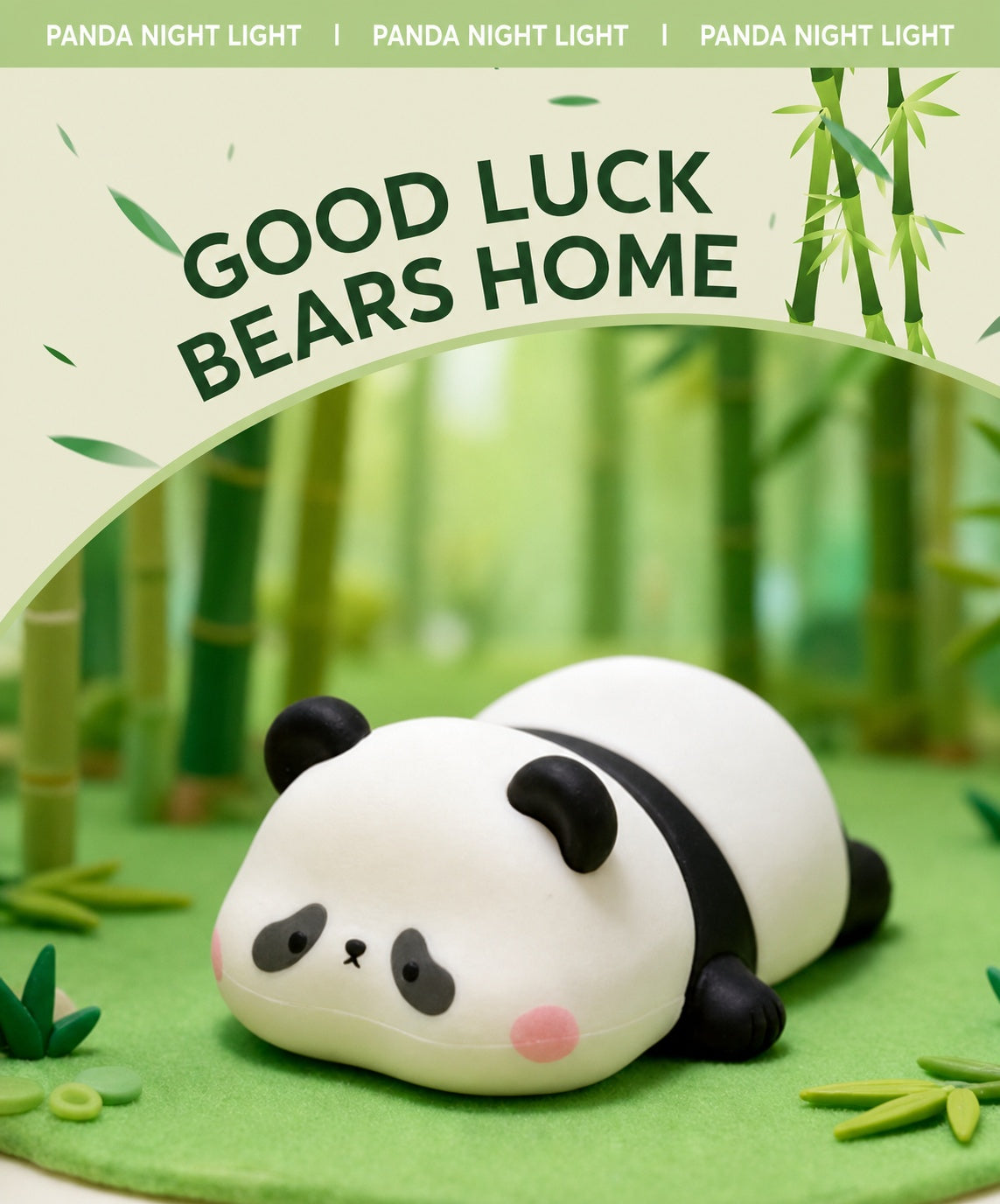 panda silicone touch night light, product detail image 40