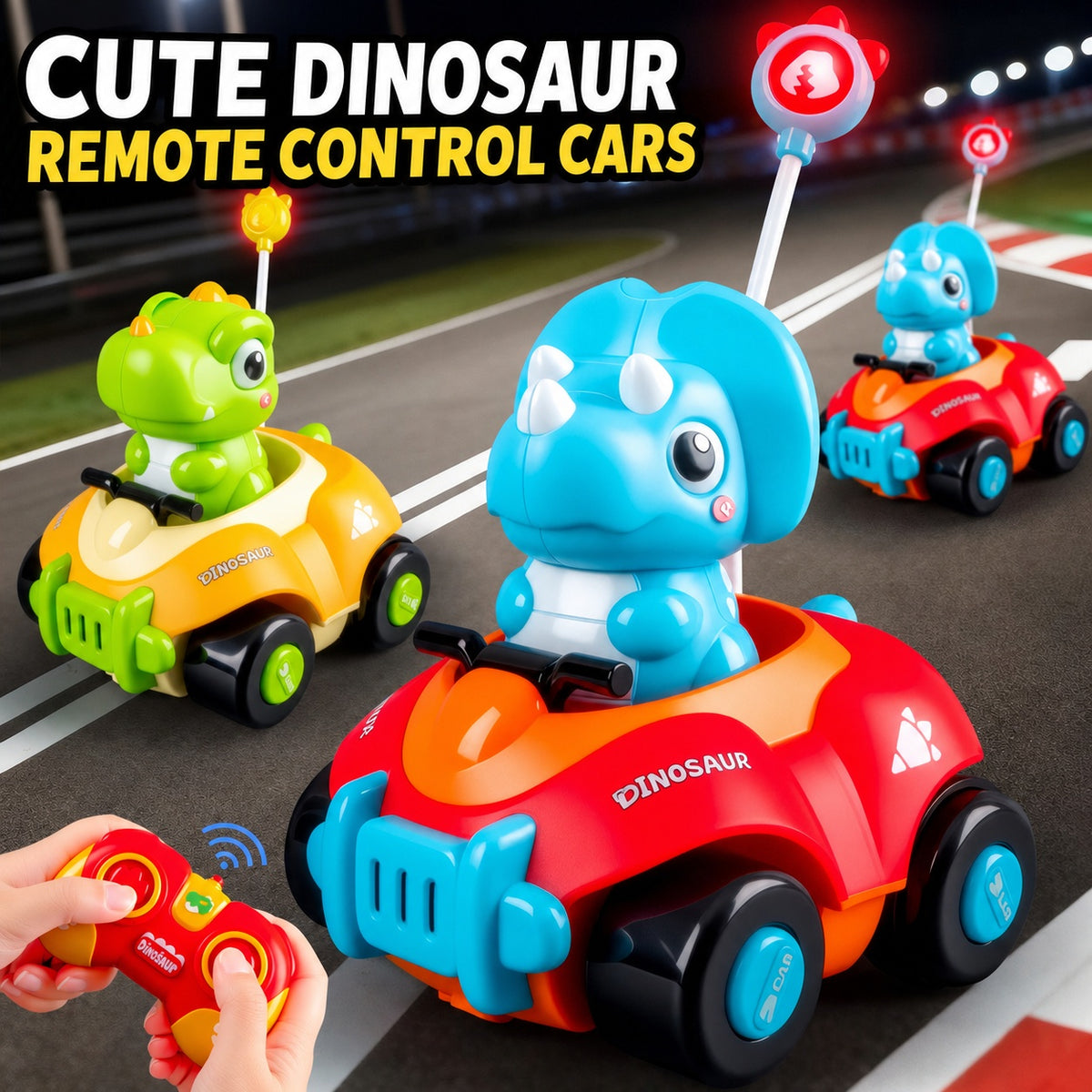remote control Triceratops dinosaur car, product detail image 4