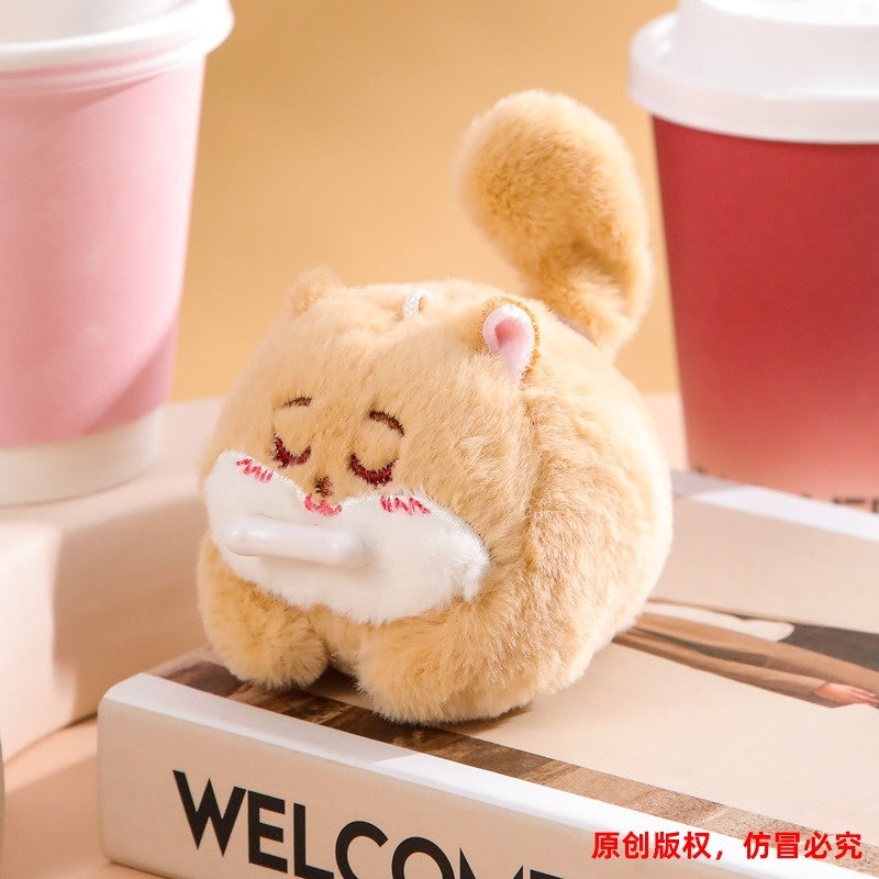 pull-string plush animal keychain toy, product detail image 16