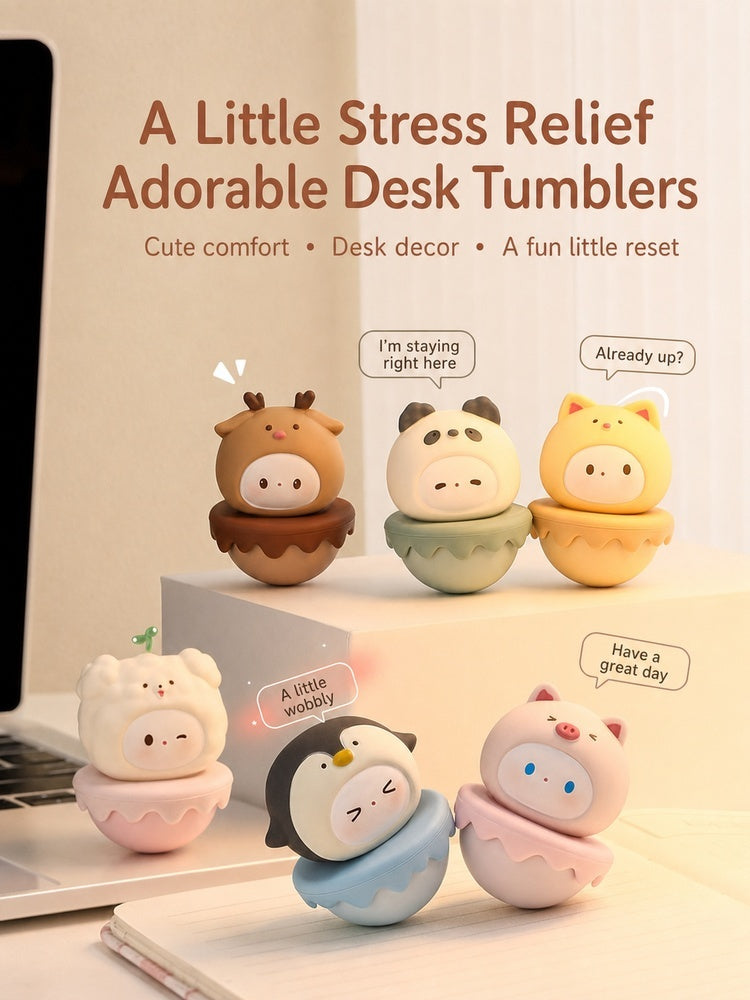 pastel wobble desk figurine, main product image