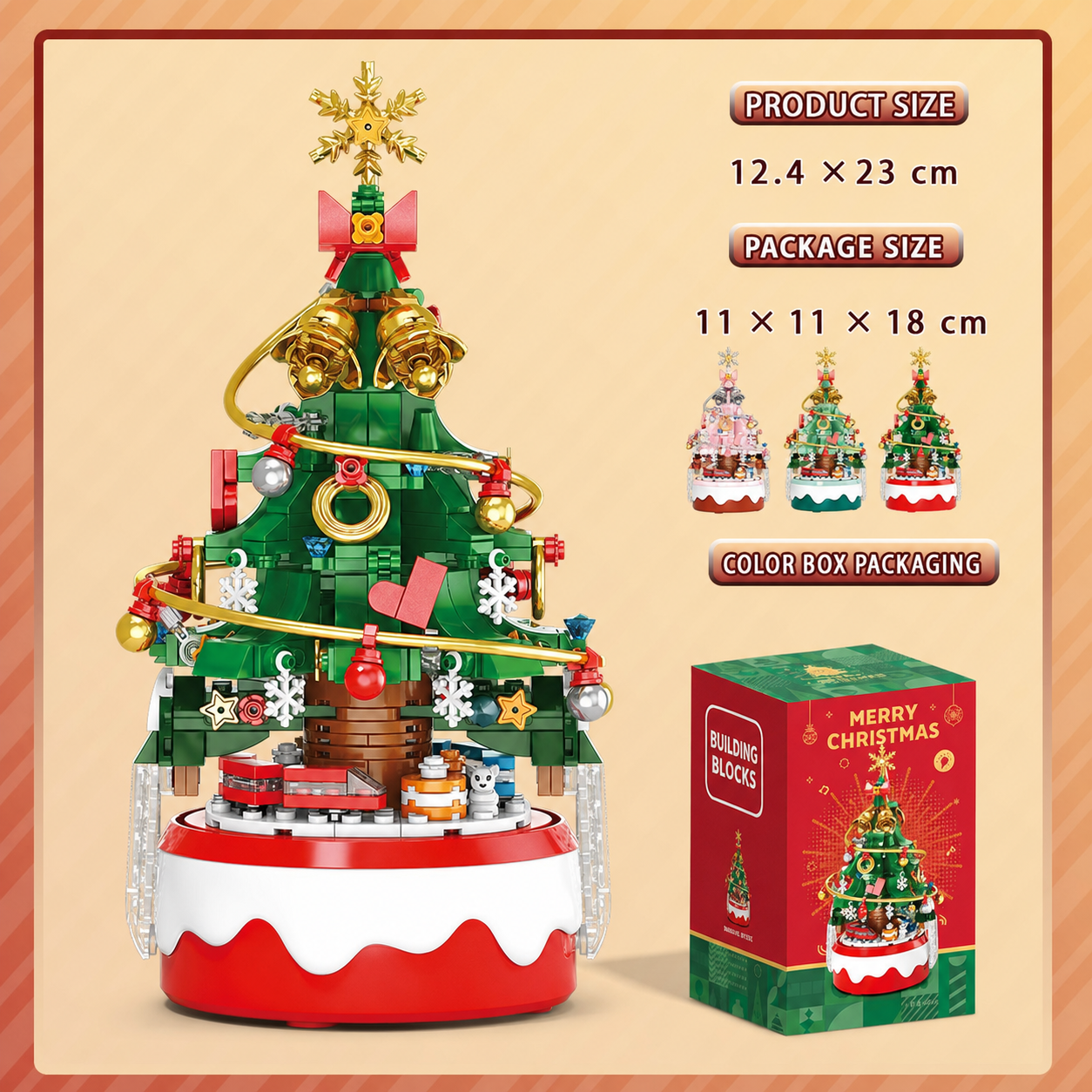 Bloques de construcción de regalo de Navidad Casa dulce Santa Claus Figura de dibujos animados Juguete educativo para niños Conjunto de ensamblaje de rompecabezas creativo Regalo de vacaciones