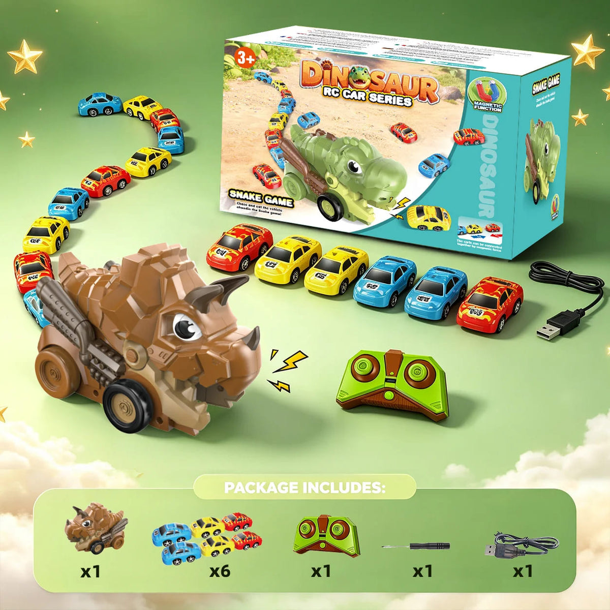 2-player RC dinosaur battle toy, product detail image 7