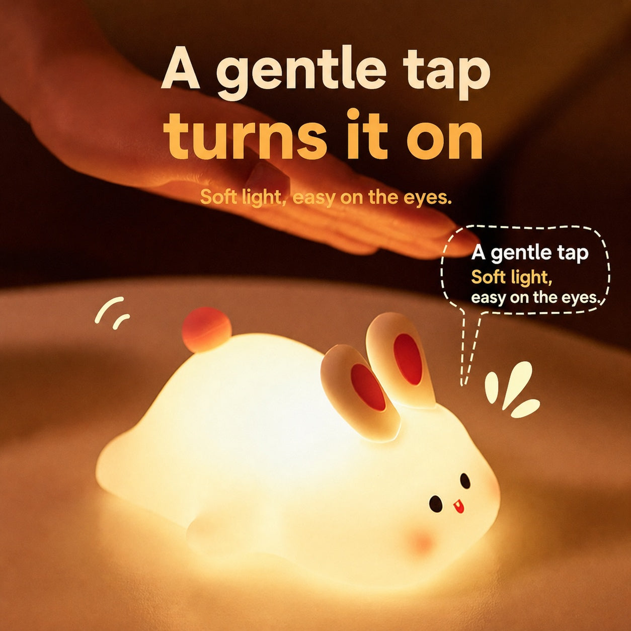 silicone baby night light, product detail image 2