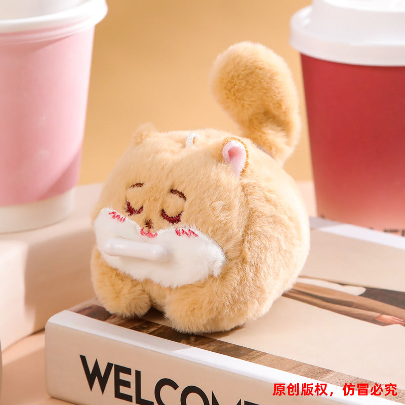 pull-string plush animal keychain toy, product detail image 38