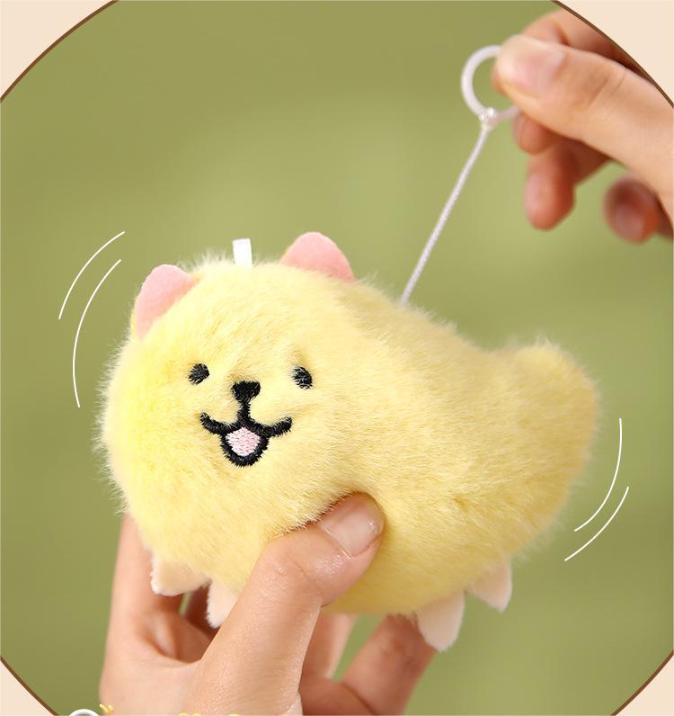 pull-string plush animal keychain toy, product detail image 44