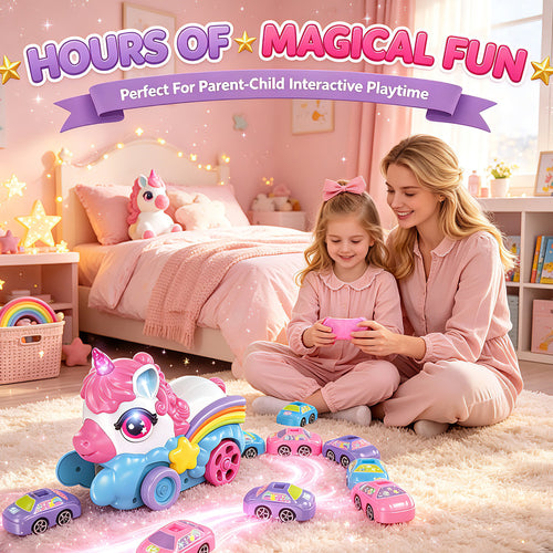 remote control unicorn magnetic battle toy, main product image