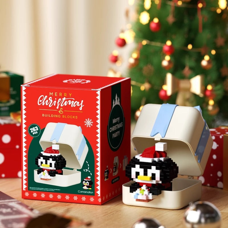 Bloques de construcción de regalo de Navidad Casa dulce Santa Claus Figura de dibujos animados Juguete educativo para niños Conjunto de ensamblaje de rompecabezas creativo Regalo de vacaciones