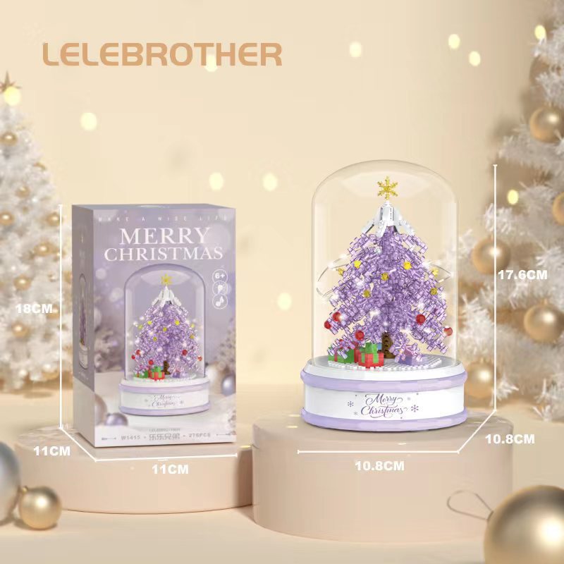 Bloques de construcción de regalo de Navidad Casa dulce Santa Claus Figura de dibujos animados Juguete educativo para niños Conjunto de ensamblaje de rompecabezas creativo Regalo de vacaciones