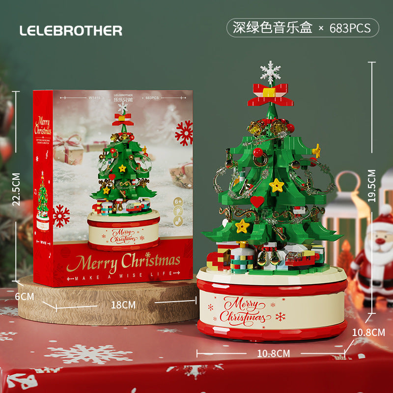 Bloques de construcción de regalo de Navidad Casa dulce Santa Claus Figura de dibujos animados Juguete educativo para niños Conjunto de ensamblaje de rompecabezas creativo Regalo de vacaciones