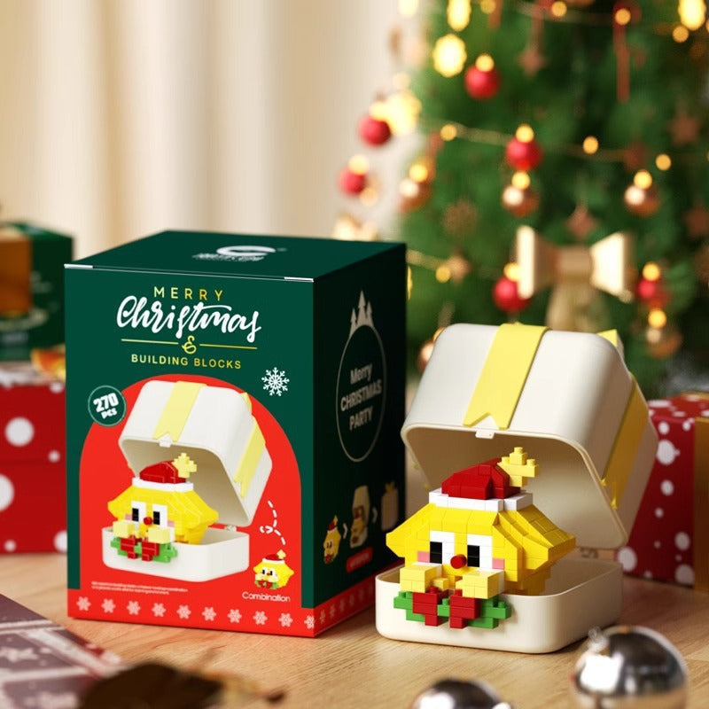 Bloques de construcción de regalo de Navidad Casa dulce Santa Claus Figura de dibujos animados Juguete educativo para niños Conjunto de ensamblaje de rompecabezas creativo Regalo de vacaciones