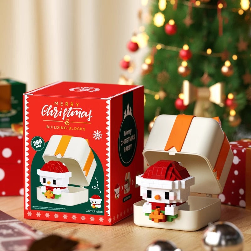 Bloques de construcción de regalo de Navidad Casa dulce Santa Claus Figura de dibujos animados Juguete educativo para niños Conjunto de ensamblaje de rompecabezas creativo Regalo de vacaciones