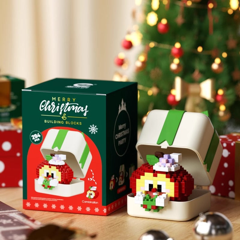 Bloques de construcción de regalo de Navidad Casa dulce Santa Claus Figura de dibujos animados Juguete educativo para niños Conjunto de ensamblaje de rompecabezas creativo Regalo de vacaciones