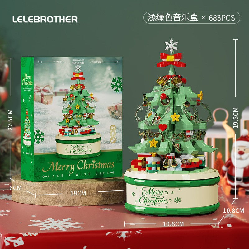 Bloques de construcción de regalo de Navidad Casa dulce Santa Claus Figura de dibujos animados Juguete educativo para niños Conjunto de ensamblaje de rompecabezas creativo Regalo de vacaciones