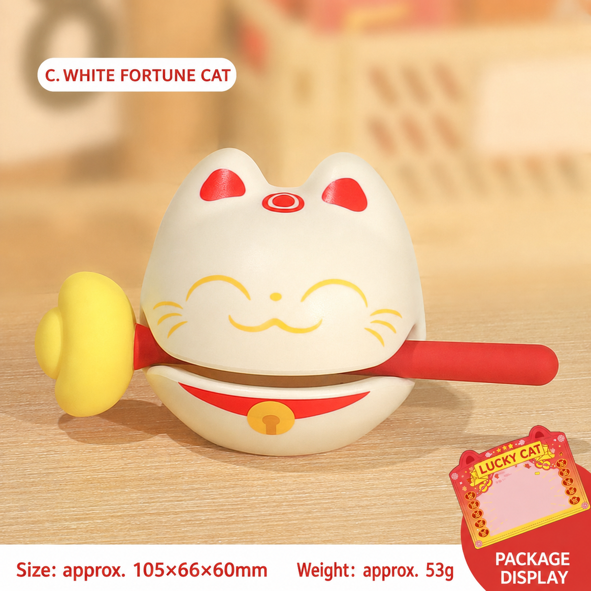 wooden fish stress relief desk toy, product detail image 50