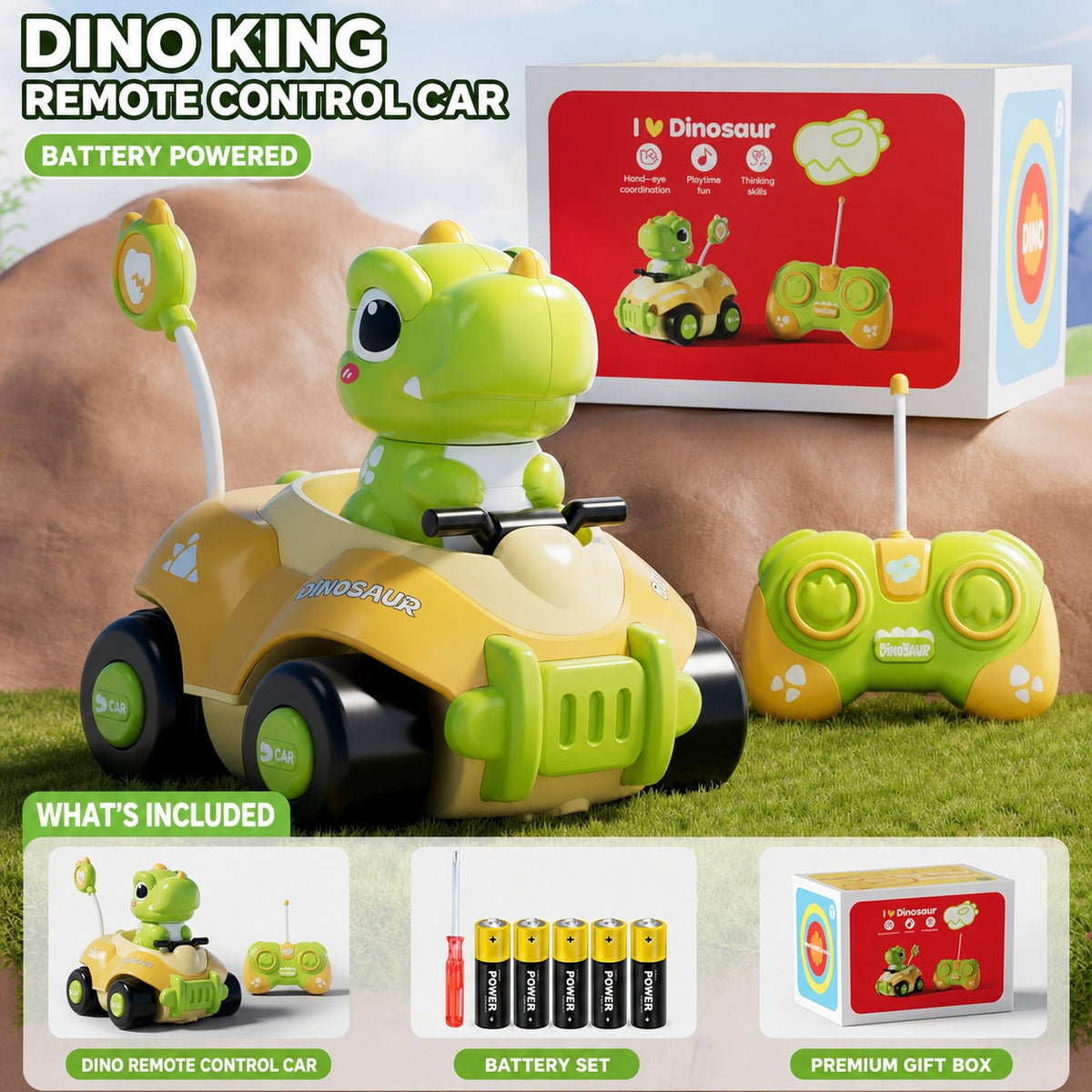remote control Triceratops dinosaur car, product detail image 14