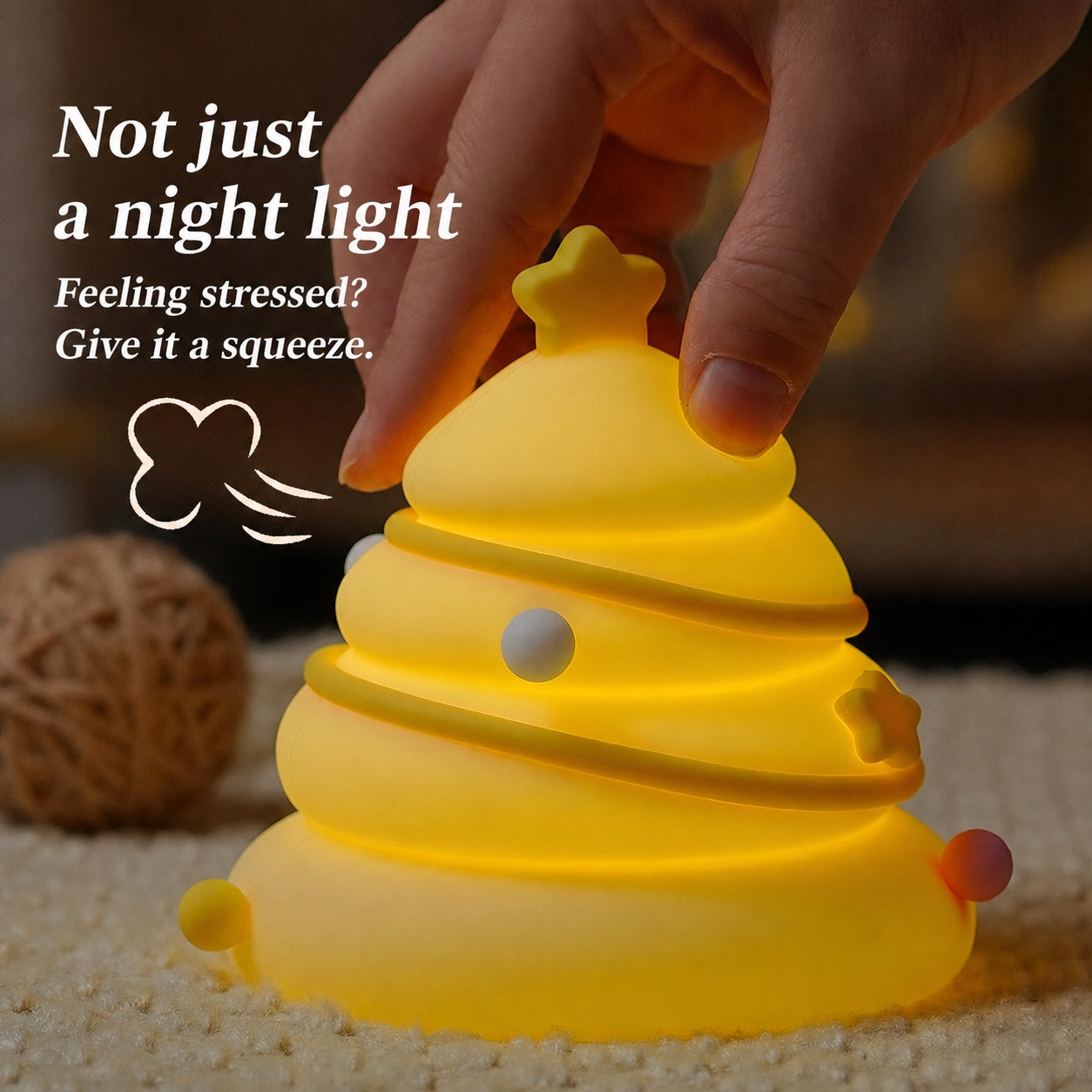 Baby Night Light with Auto-Off Timer – Soft Silicone Touch Lamp for Kids’ Bedroom, Sleep Training Aid with Warm Amber Glow, USB Rechargeable Portable Nursery Lamp (Safe for Newborns)