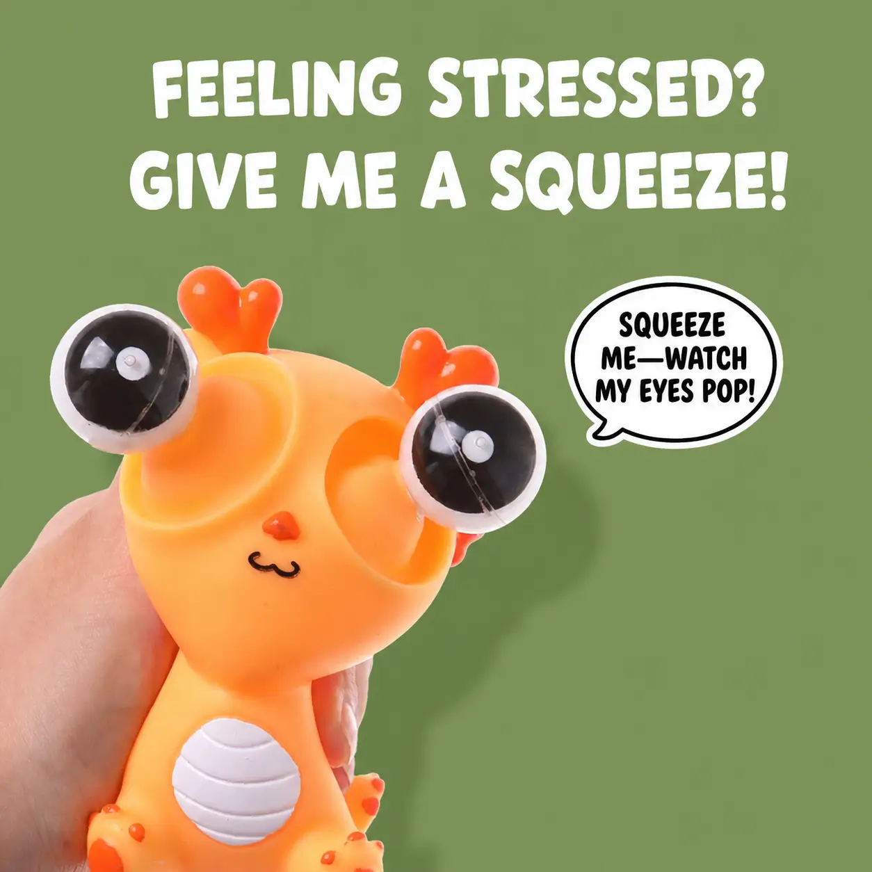 Eye Popping Dragon Squishy Toy – Stress Relief Fidget Sensory Toy for Kids & Adults