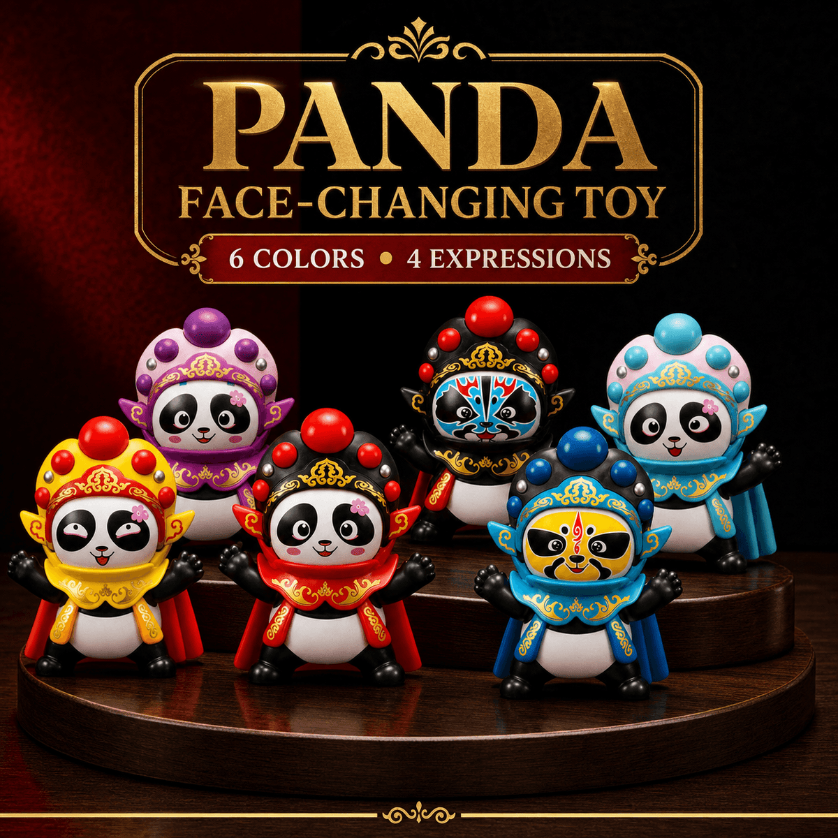 Sichuan Opera face-changing panda plush toy, product detail image 18