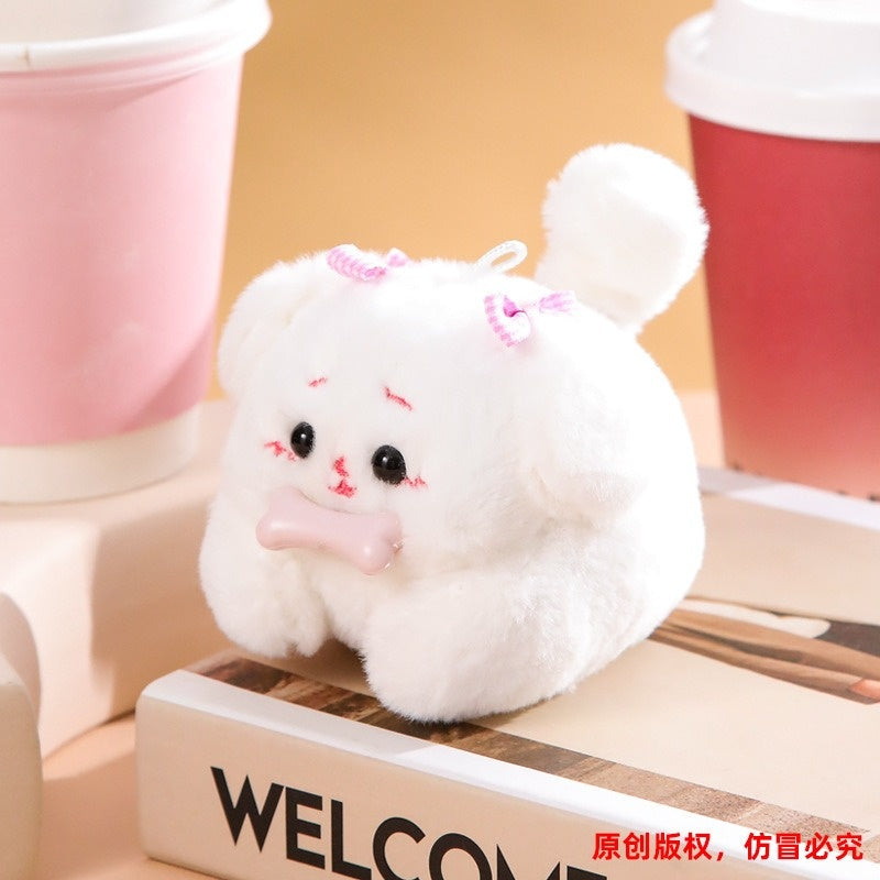 pull-string plush animal keychain toy, product detail image 14