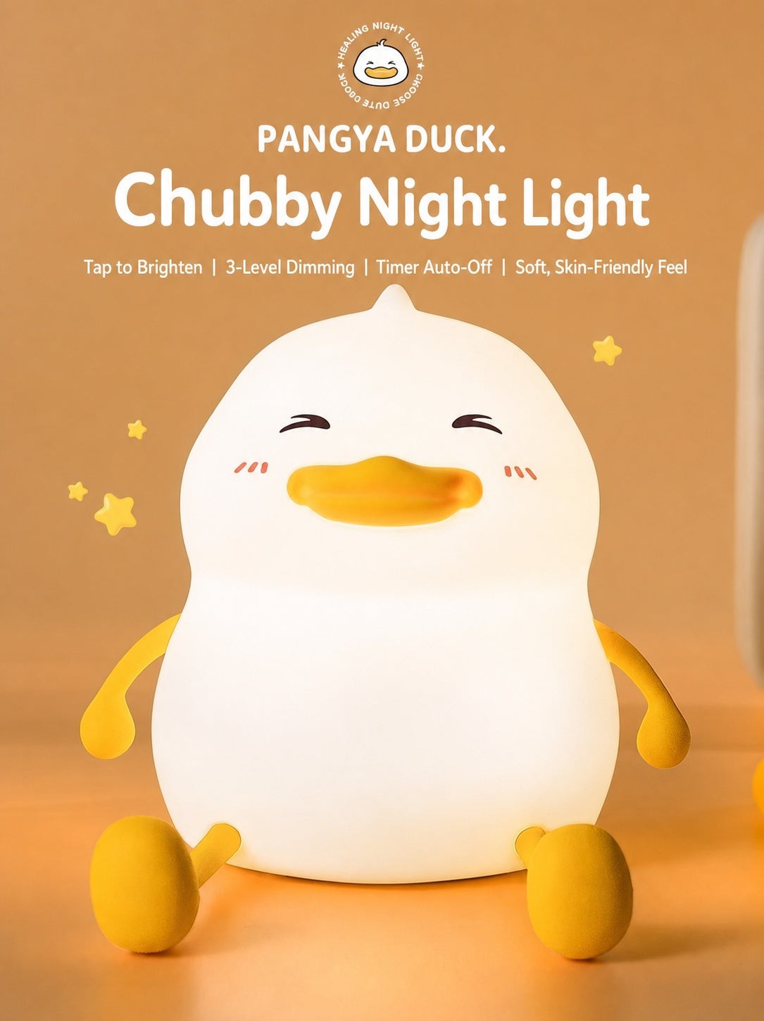panda silicone touch night light, product detail image 19