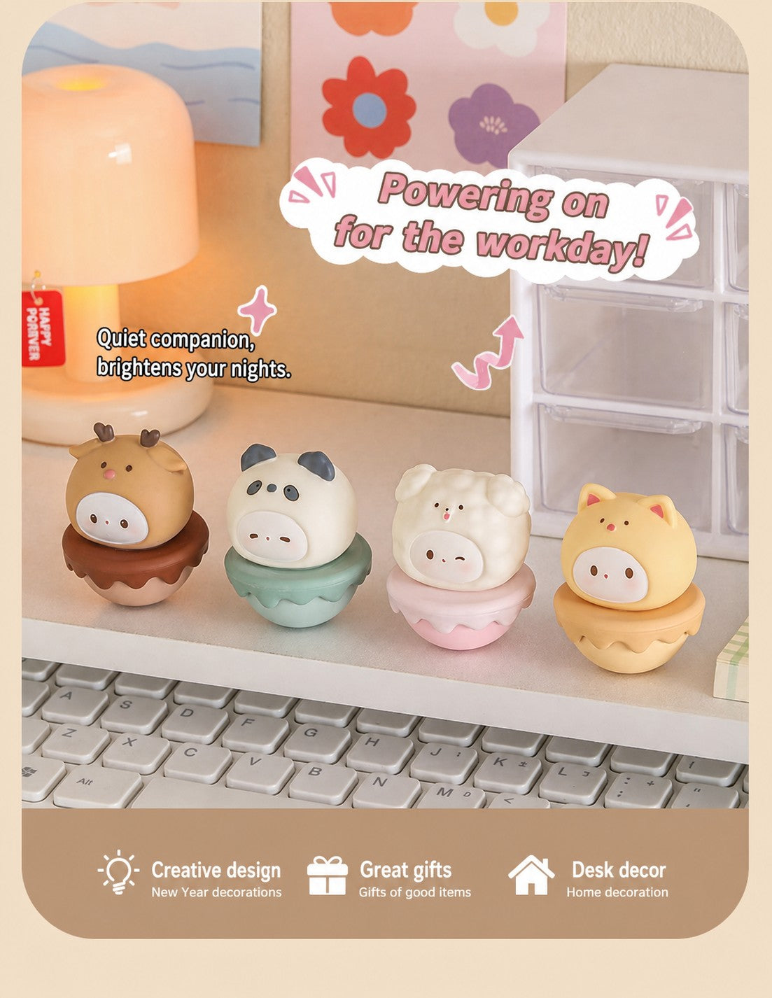 pastel wobble desk figurine, product detail image 8