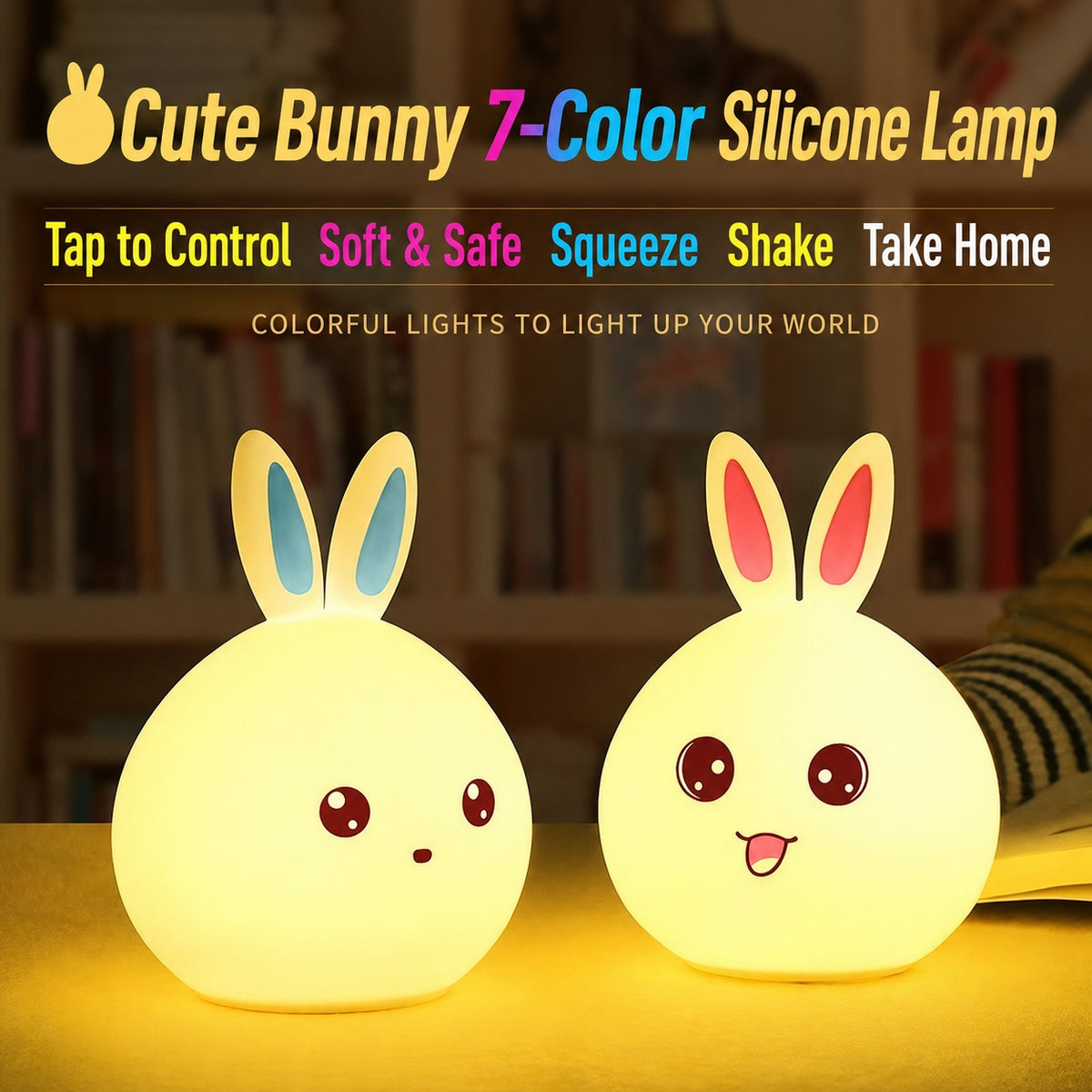 panda silicone touch night light, product detail image 31