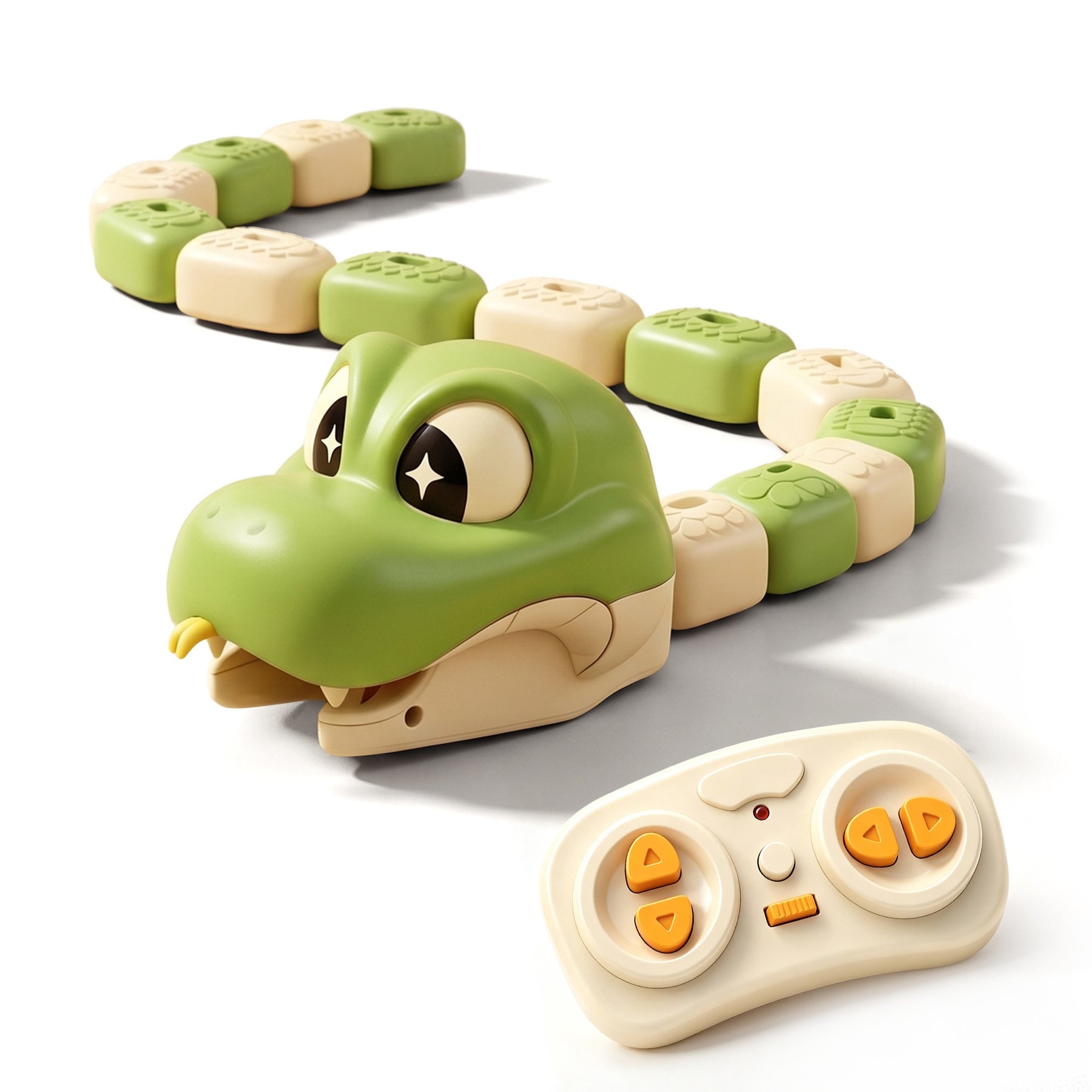 2-Player RC Magnetic Car-Eating Snake Battle Toy – Interactive Racing Game for Kids